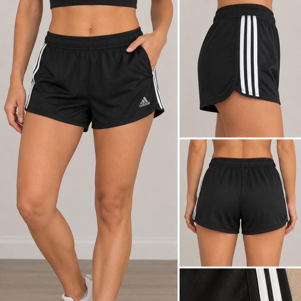 Black adidas shorts